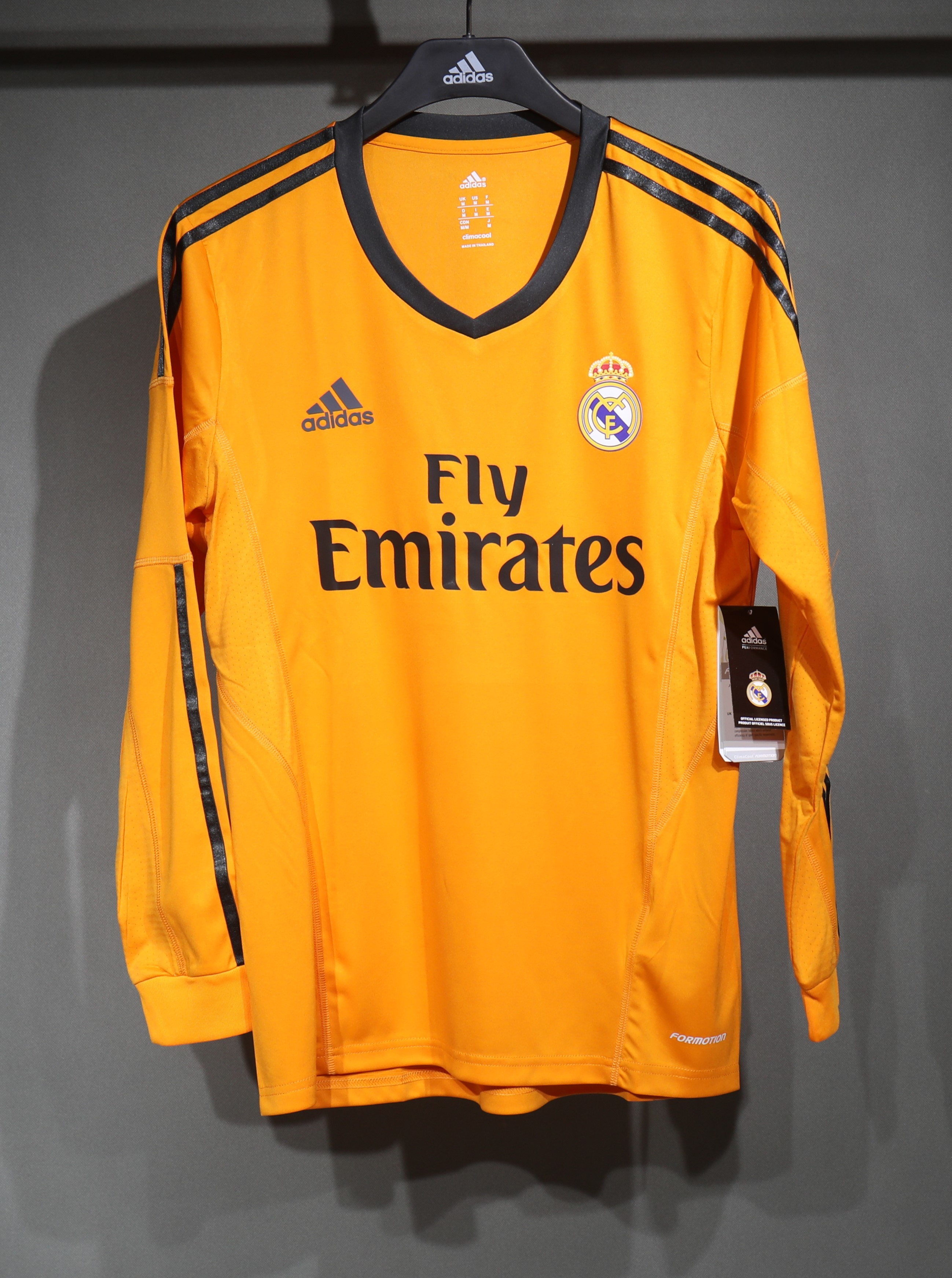 Real Madrid Authentic Retro Jersey Third Away Long Sleeve Soccer Shirt 2013/14 - sinoshirt