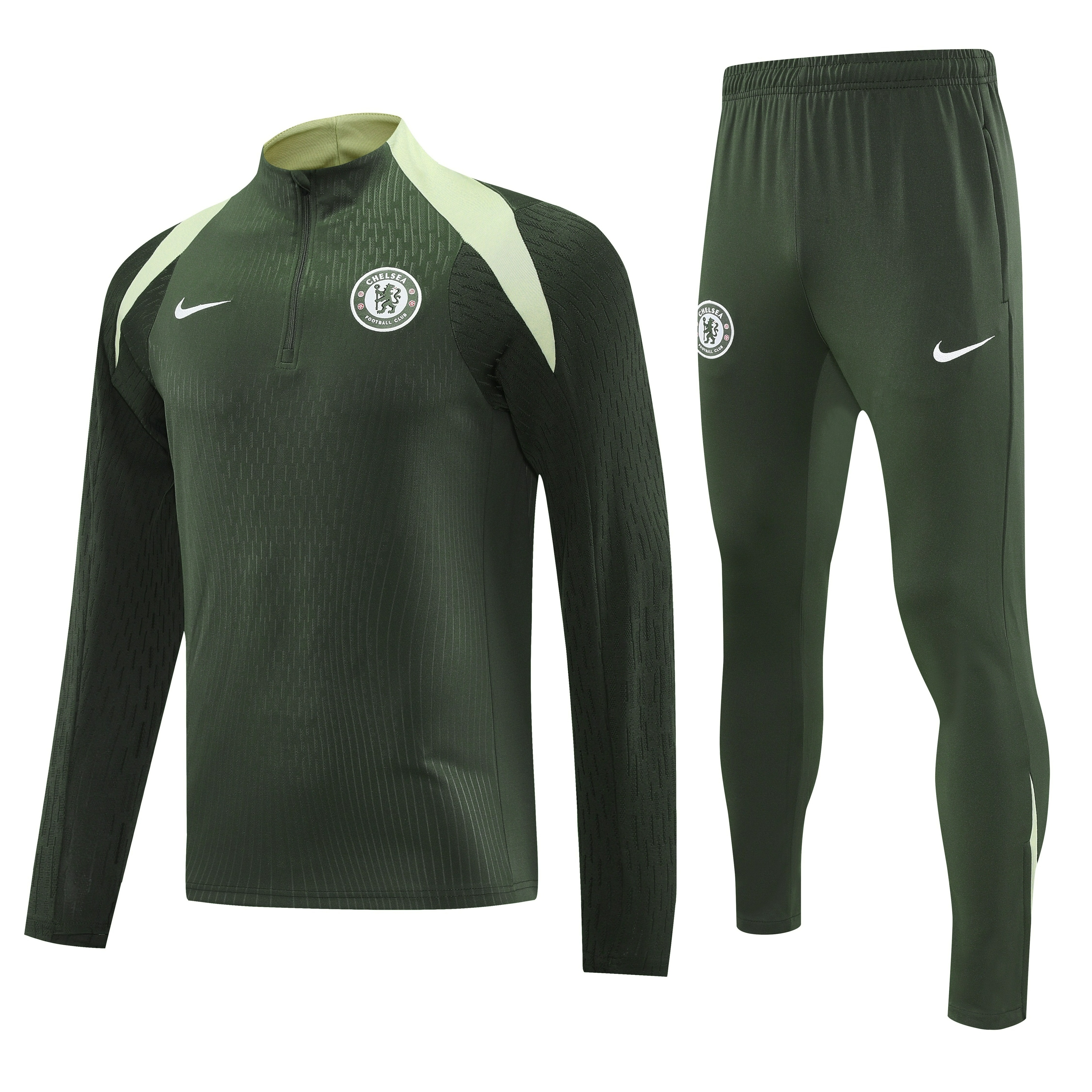 Chelsea Authentic Training Kit (Sweatshirt+Pants) Deep Green 2025/26 - Player Version - sinoshirt