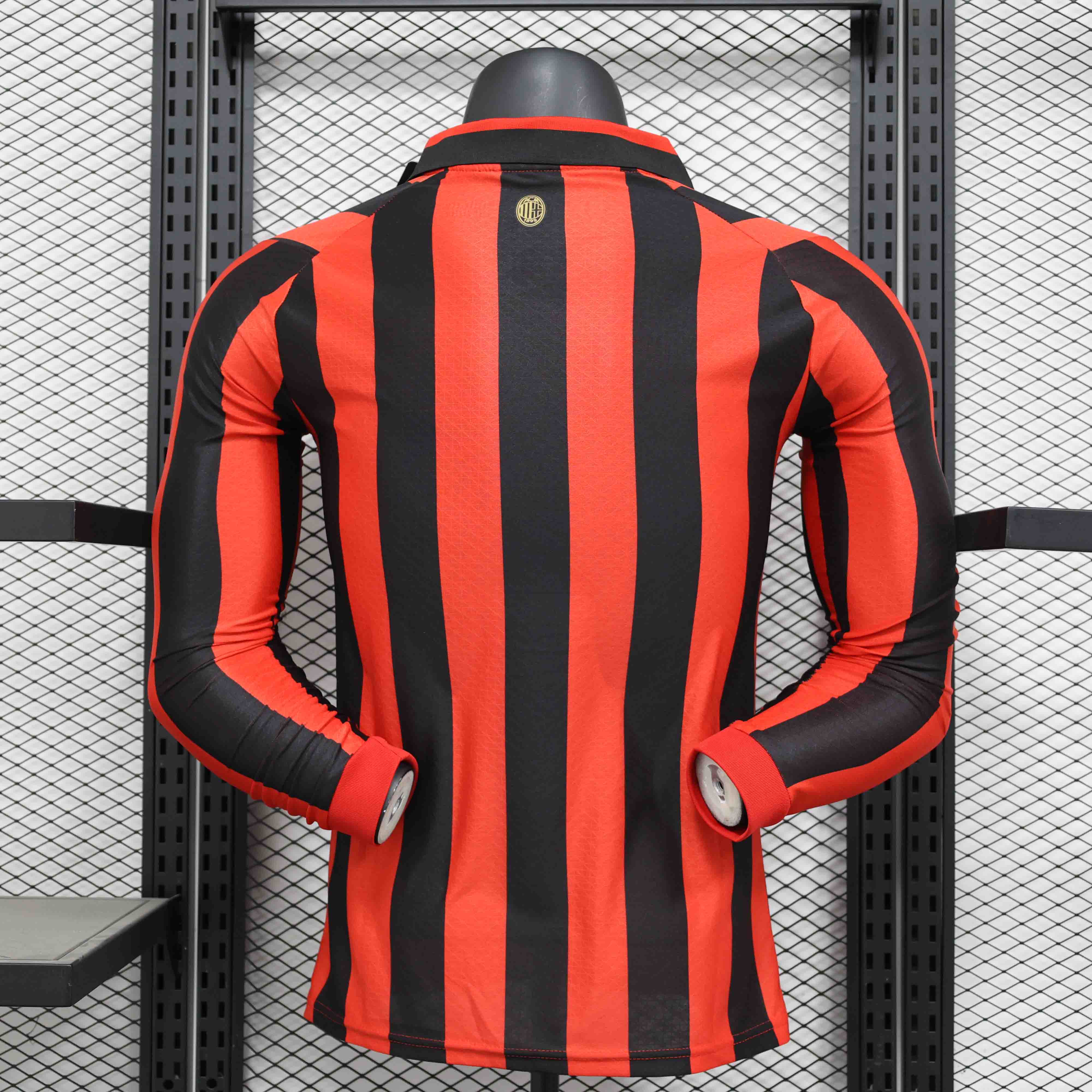 AC Milan Authentic Soccer Jersey 125th Anniversary Long Sleeve Shirt 2024/25 - sinoshirt