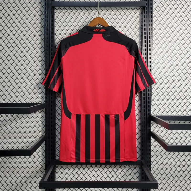 AC Milan Retro Soccer Jersey Home Custom Shirt 2007/08 - sinoshirt