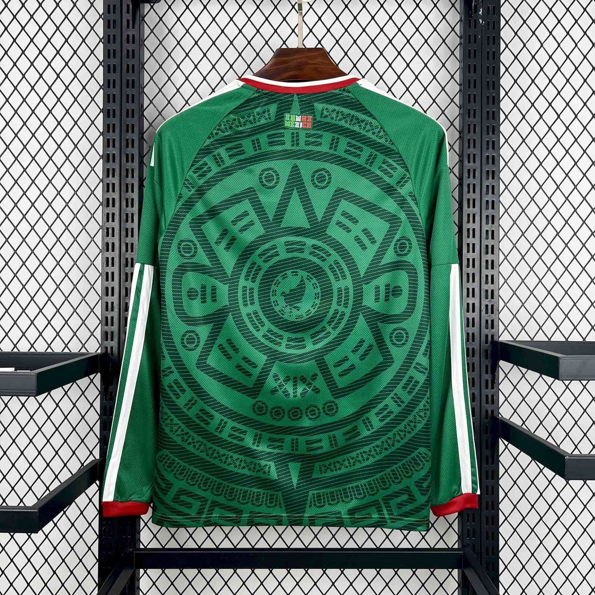Mexico Soccer Jersey Home Custom Long Sleeve Shirt World Cup 2026 - sinoshirt