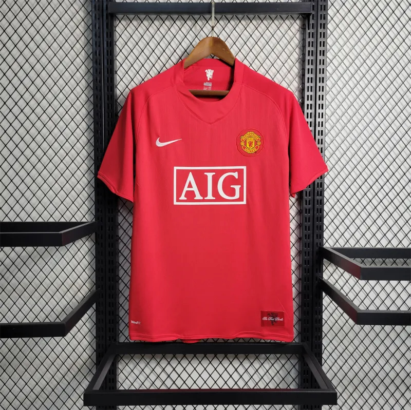 Manchester United Retro Home Football Jersey Shirt 2007/08 - sinoshirt
