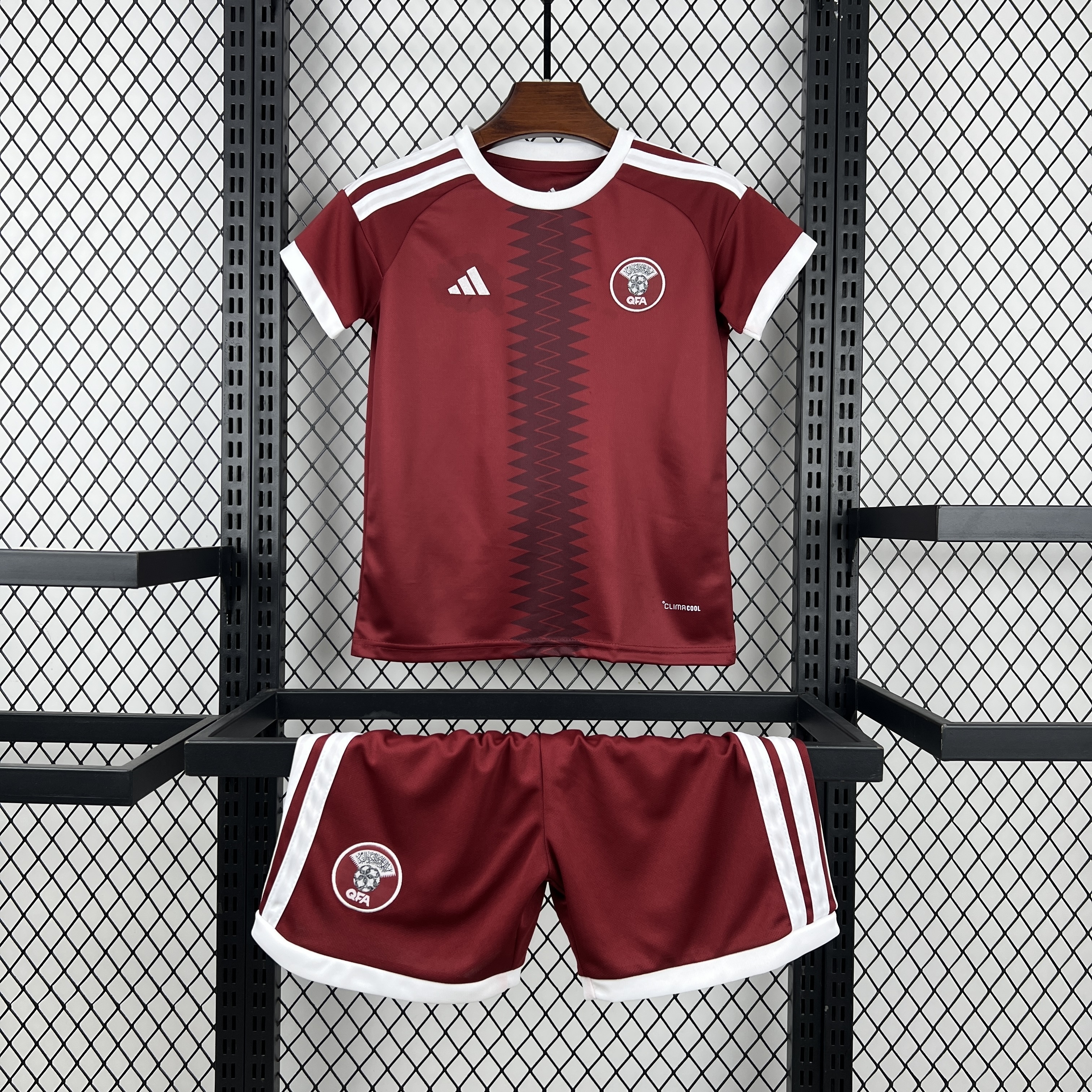Qatar Soccer Jersey Home Kids Kit Jersey+Shorts World Cup 2026 - sinoshirt