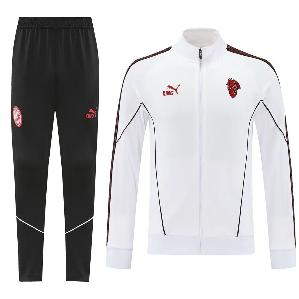 AC Milan Training Kit (Jacket+Pants) White 2025/26 - sinoshirt