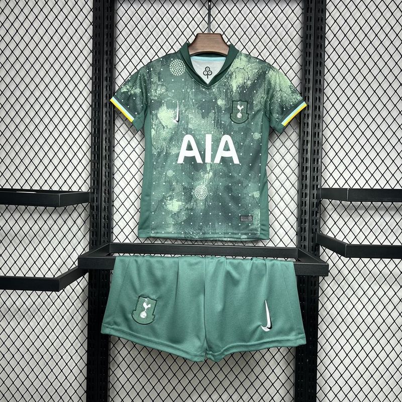 Tottenham Hotspur Football Jersey Third Away Kids Kit Jersey+Shorts 2024/25 - sinoshirt