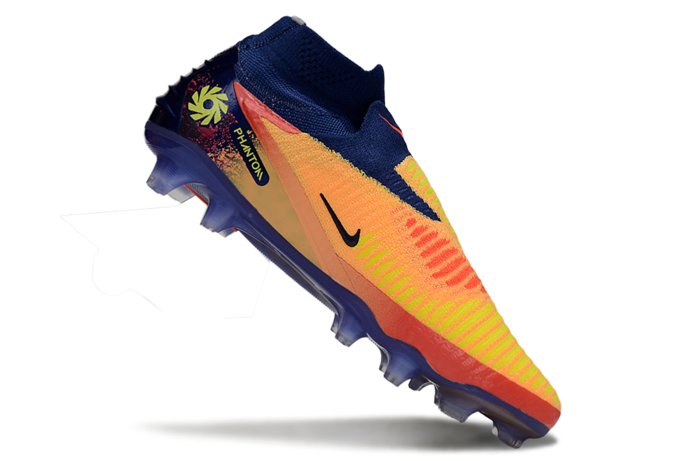 N Phantom 6 Elite High Cut FG Erling Haaland Personal Edition - Laser Orange/Lemon Venom/Blue Void - sinoshirt