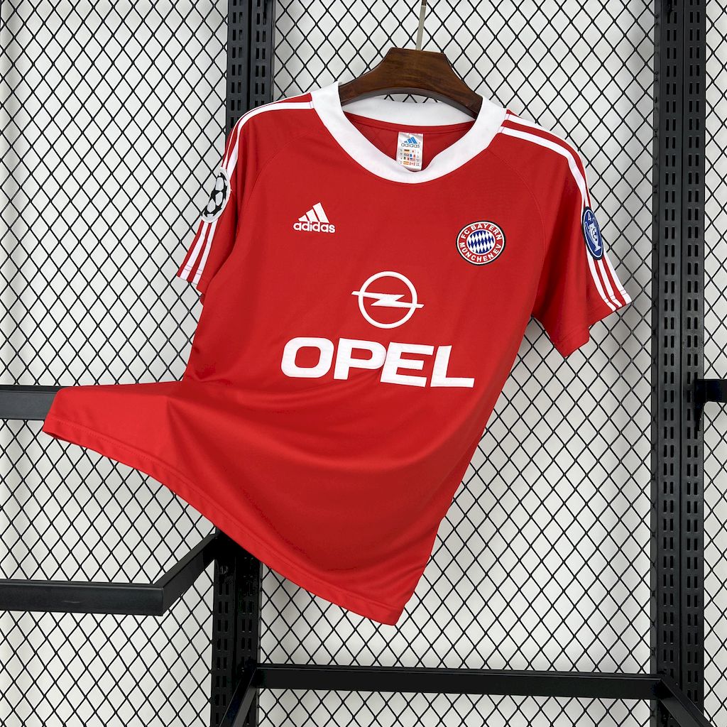 Bayern Munich Retro Jersey Home Champion Soccer Shirt 2001-02 - sinoshirt