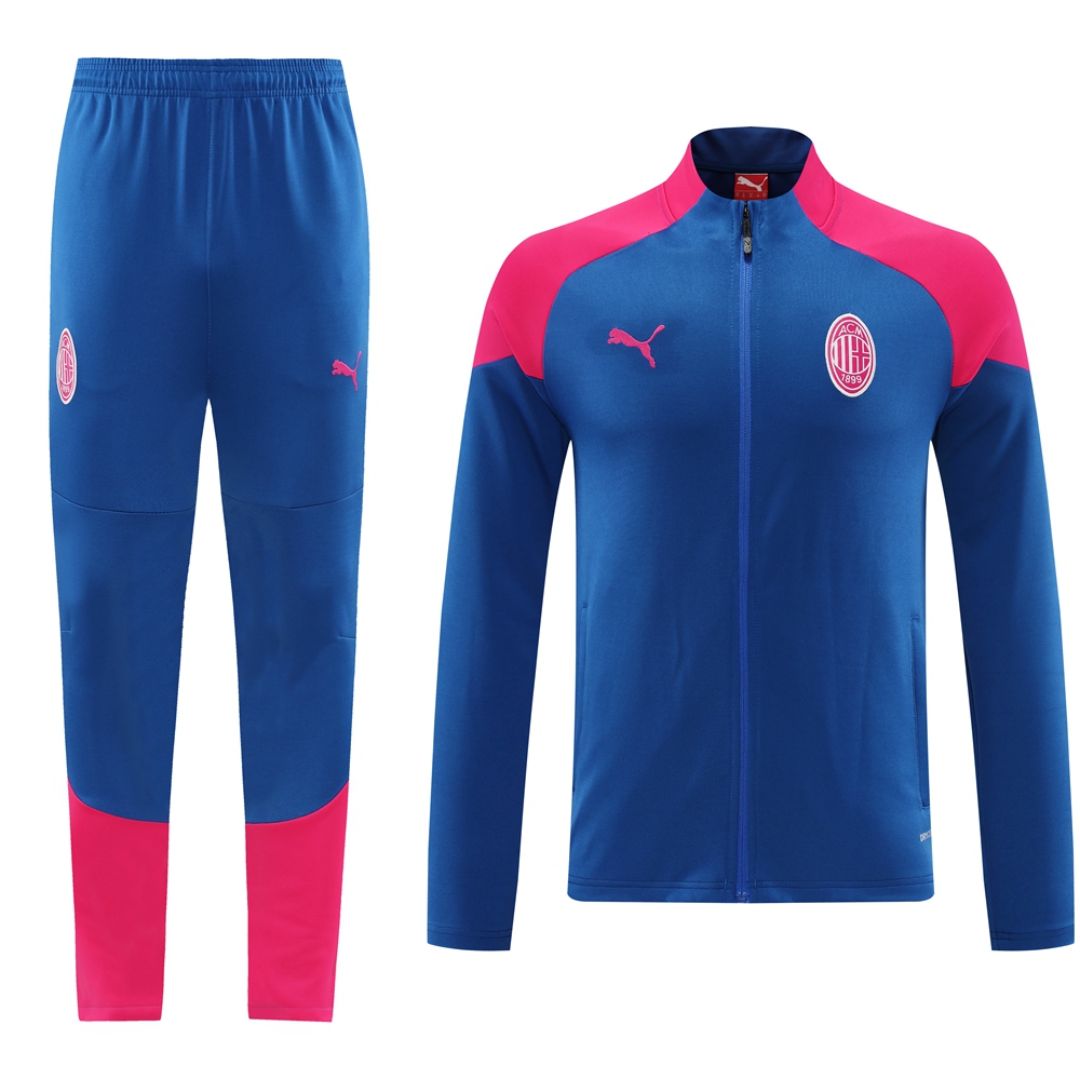 AC Milan Training Jacket Kit (Top+Pants) Pink&Blue 2024/25 - sinoshirt