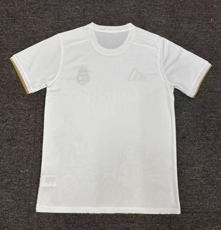 Real Madrid Soccer Jersey White & Golden Special Edition Custom Shirt 2025/26 - sinoshirt