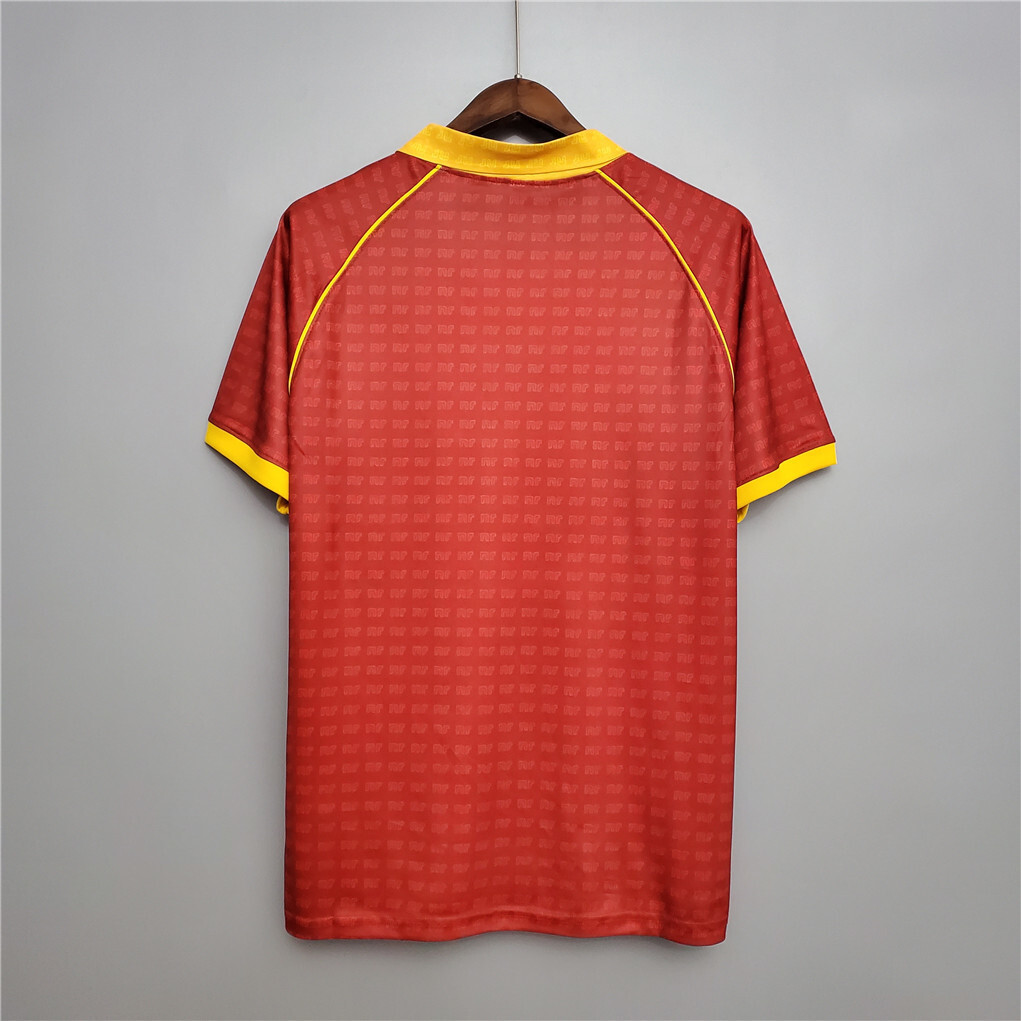 Roma Retro Soccer Jersey Home Custom Shirt 1990/91 - sinoshirt