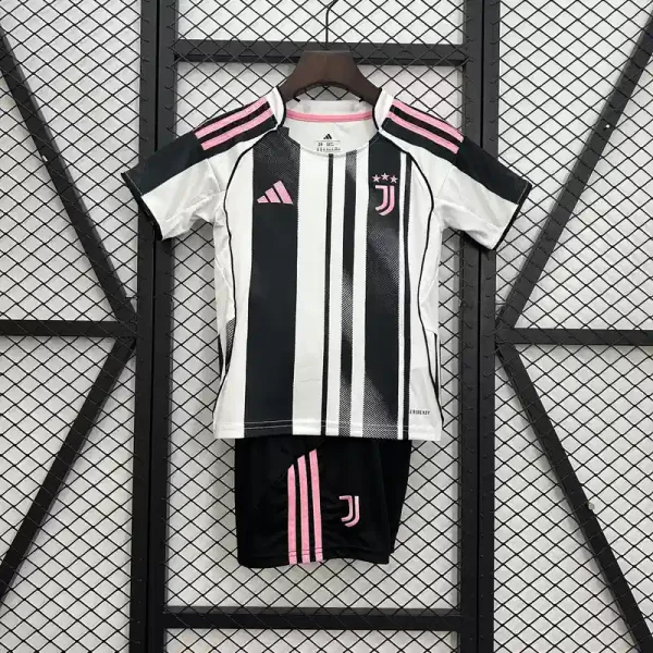 Juventus Soccer Jersey Home Kids Kit Jersey+Shorts 2025/26 - sinoshirt