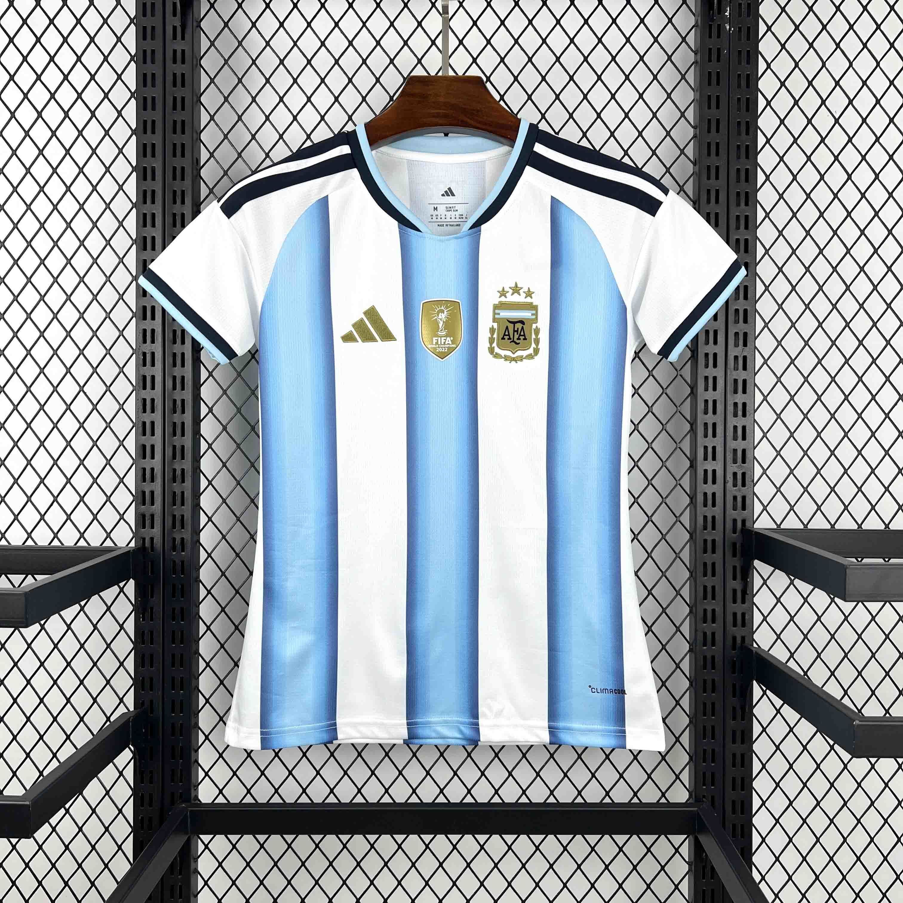 Argentina Soccer Jersey Women's Home Custom Shirt World Cup 2026 - sinoshirt