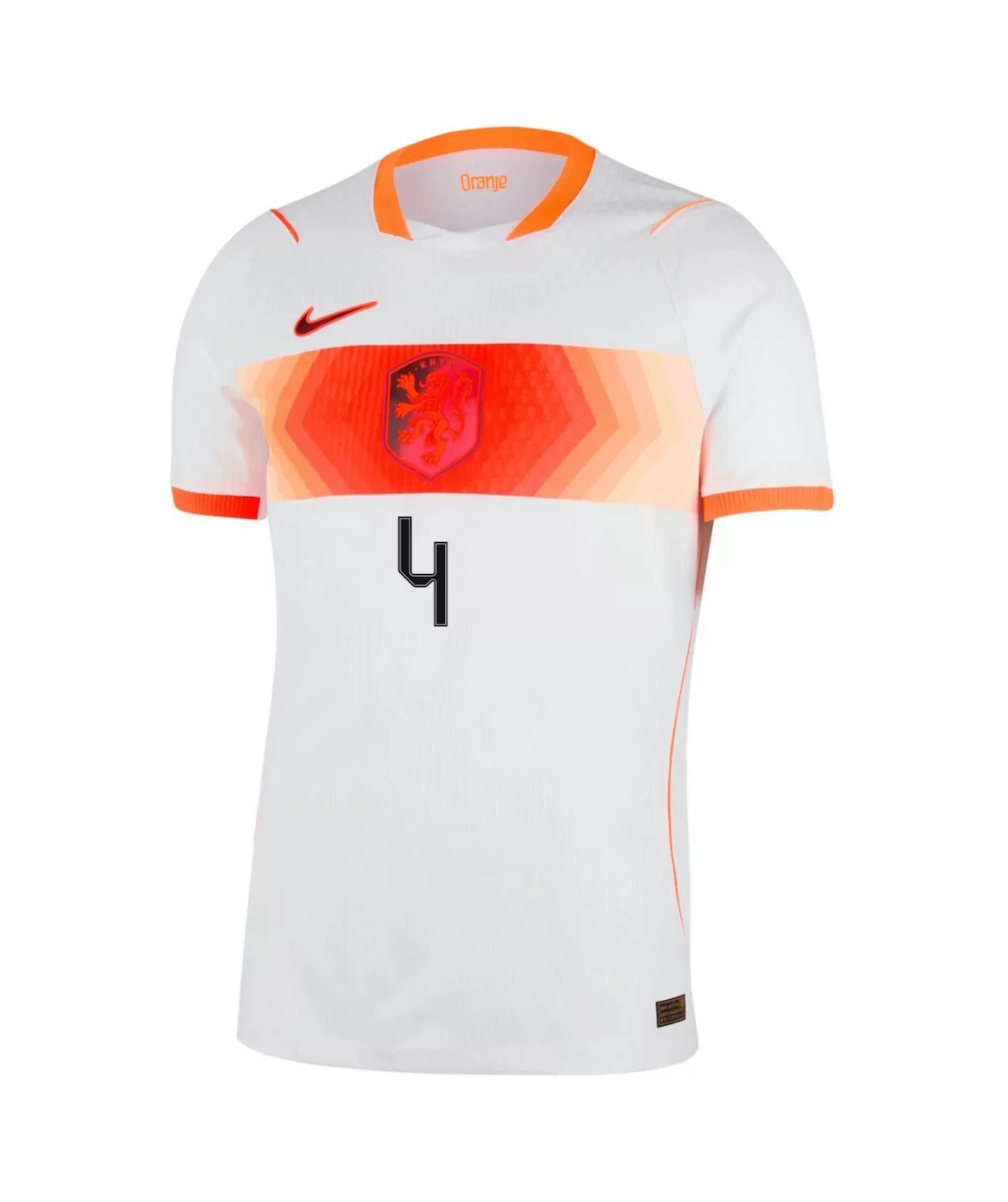 VIRGIL #4 Netherlands Authentic Football Jersey Away Shirt World Cup 2026 - sinoshirt
