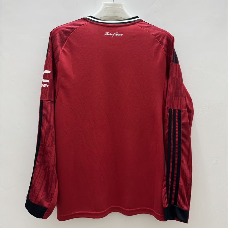 Manchester United Home Long Sleeve Football Jersey Shirt 2025/26 - sinoshirt