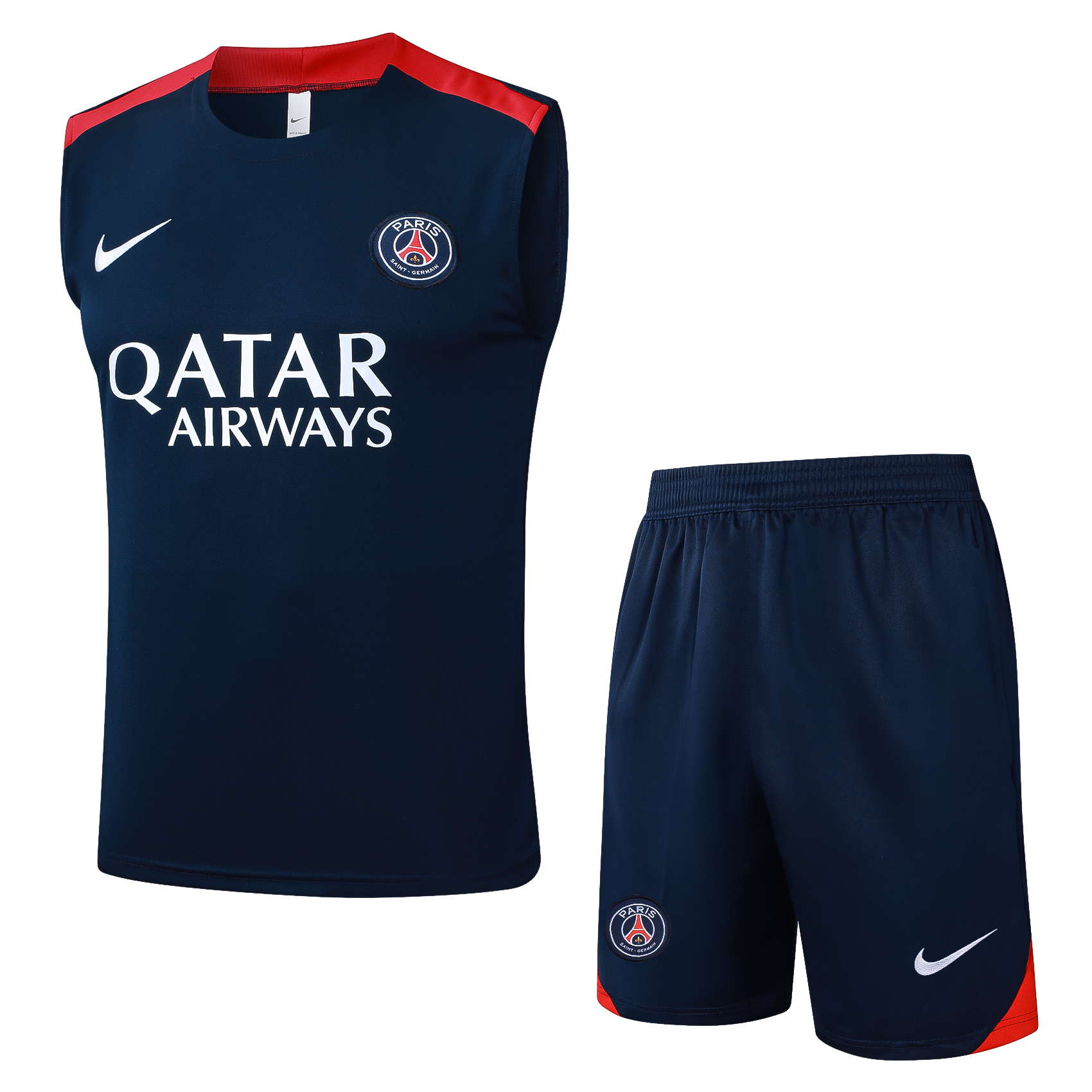 PSG Sleeveless Training Kit Blue 2025/26 - sinoshirt