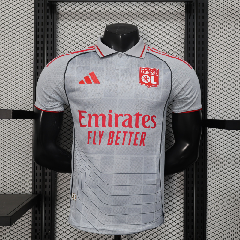 Olympique Lyonnais Authentic Soccer Jersey Third Away Shirt 2025-26 - sinoshirt