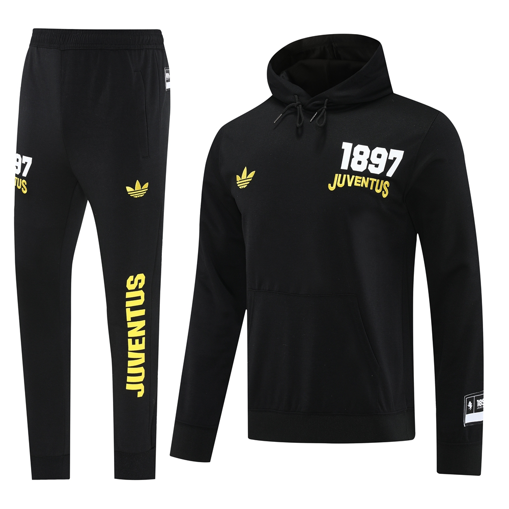 Juventus Hoodie Training Kit (Sweatshirt+Pants) Black 2025/26 - sinoshirt