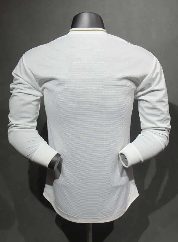 Real Madrid Authentic Retro Jersey Home Long Sleeve Soccer Shirt 2019/20 - sinoshirt