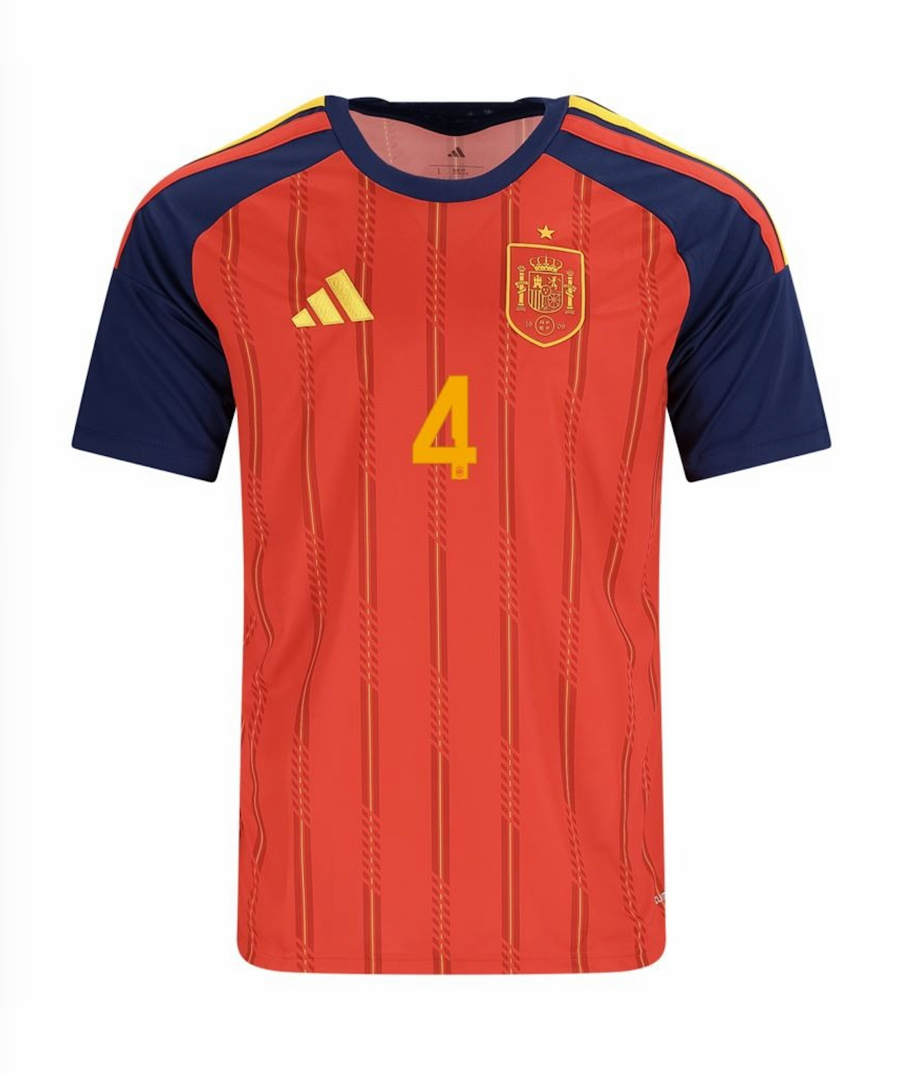Cubars�� #4 Spain Football Jersey Home Custom Shirt World Cup 2026 - sinoshirt
