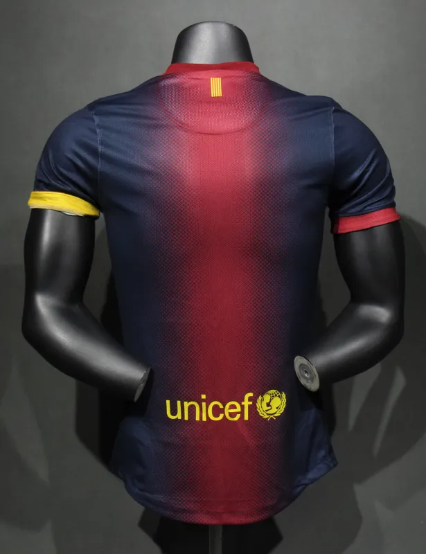 Authentic Barcelona Retro Jersey Home Soccer Shirt 2012-13 - sinoshirt