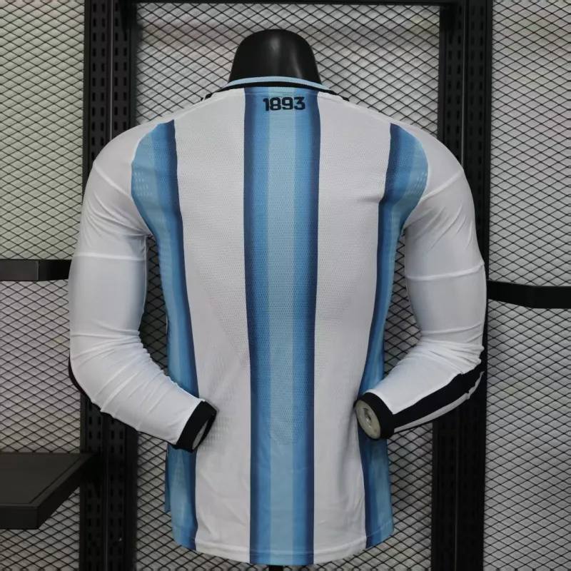 Argentina Authentic Soccer Jersey Home Long Sleeve Shirt World Cup 2026 - sinoshirt
