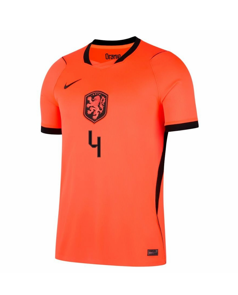 VIRGIL #4 Netherlands Football Jersey Home Custom Shirt World Cup 2026 - sinoshirt