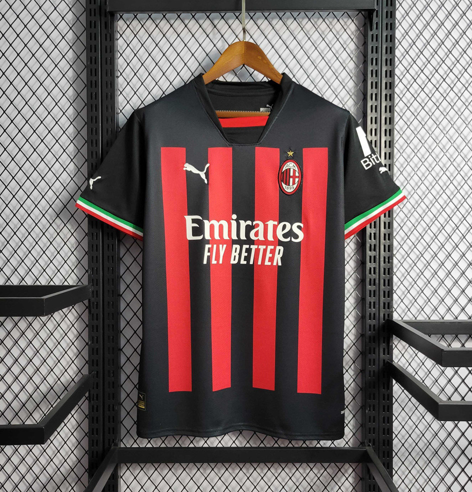 AC Milan Retro Soccer Jersey Home Custom Shirt 2022/23 - sinoshirt