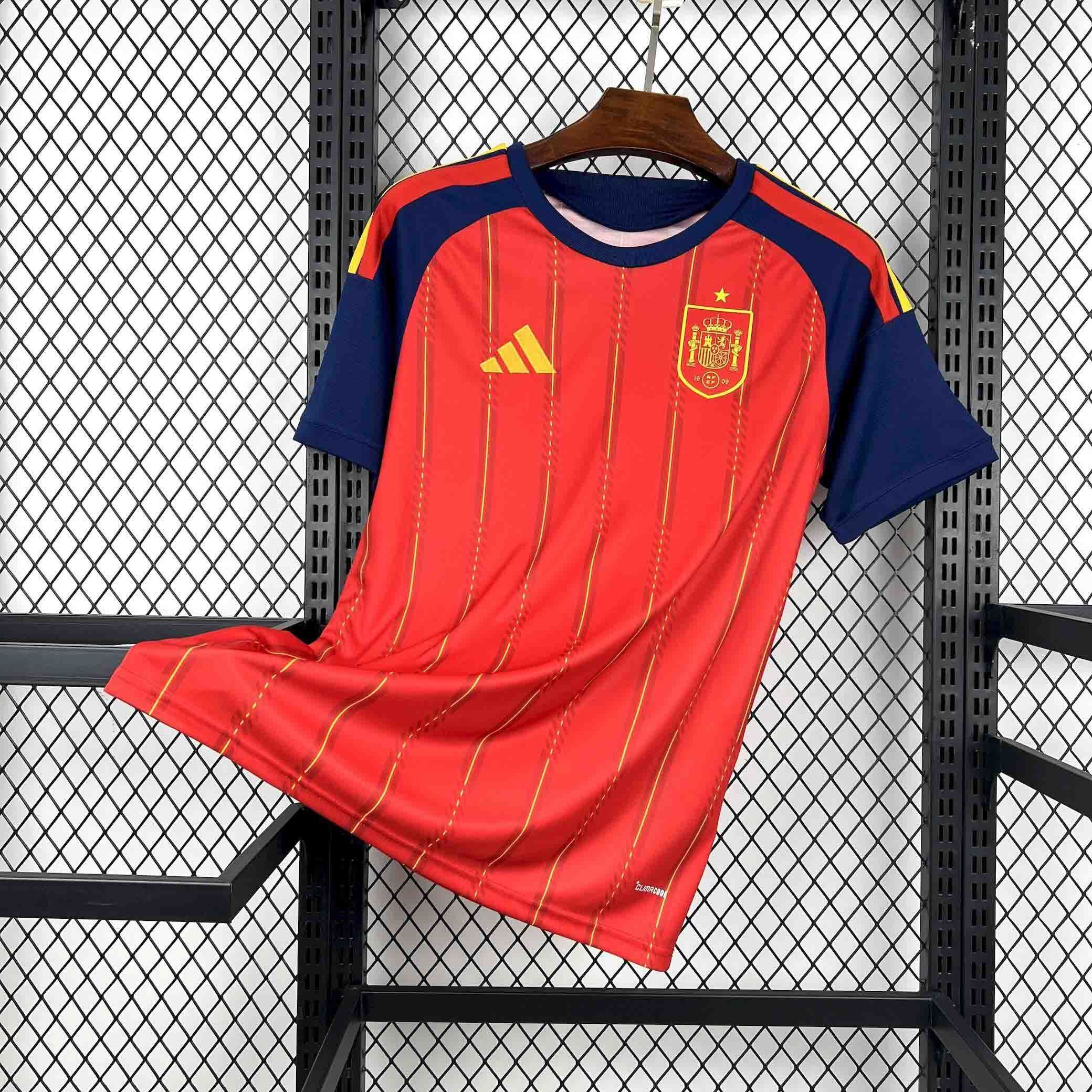 Spain Soccer Jersey Home Custom Shirt World Cup 2026 - sinoshirt