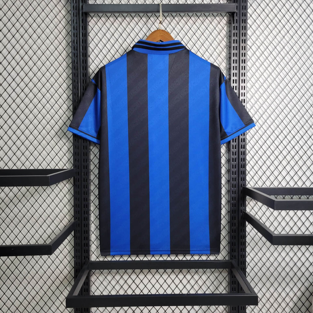 Inter Milan Retro Jersey Custom Home Soccer Jersey 1995/96 - sinoshirt