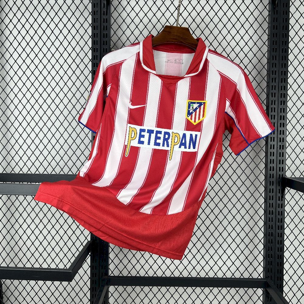Atletico Madrid Retro Soccer Jersey Home Shirt 2003-04 - sinoshirt