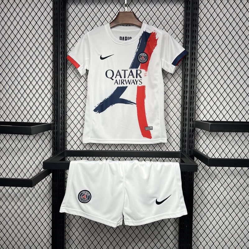 PSG Soccer Jersey Away Kids Kit Jersey+Shorts 2024/25 - sinoshirt