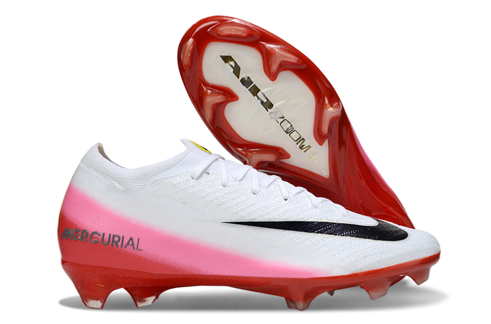 Nike Air Zoom Mercurial Vapor 16 Elite FG Fear Nothing - White/University Red/Dark Obsidian - sinoshirt
