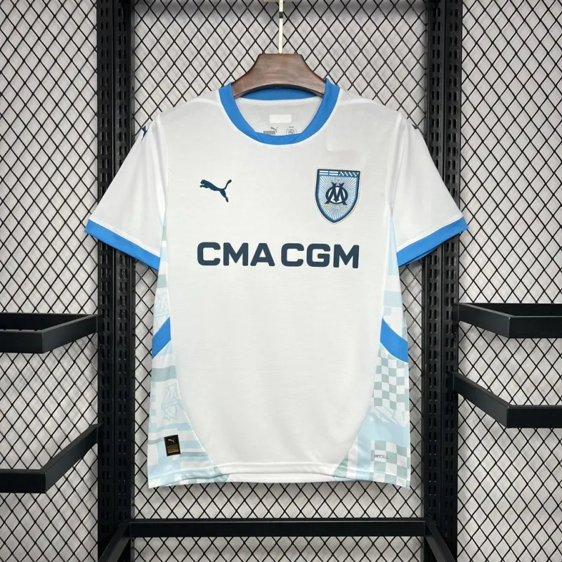 Marseille Soccer Jersey Home Custom Shirt 2024/25 - sinoshirt