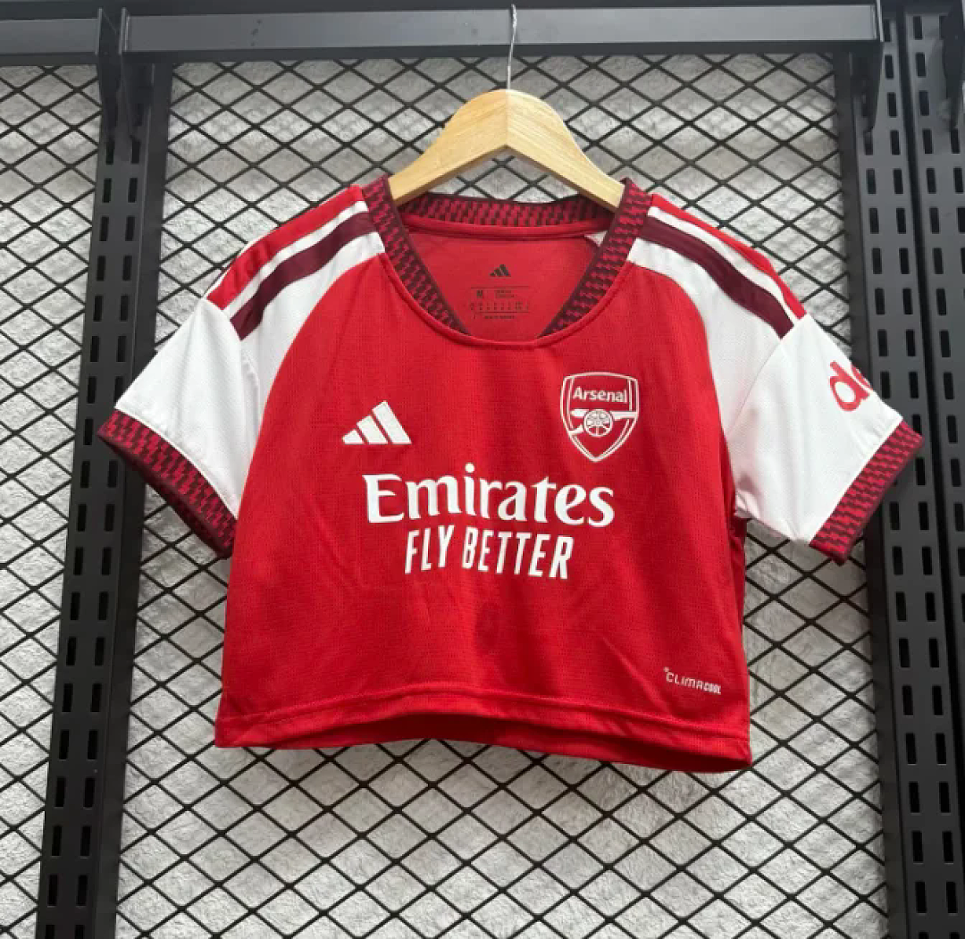 Arsenal Soccer Jersey Women's Home Crop Top 2026/27 - sinoshirt