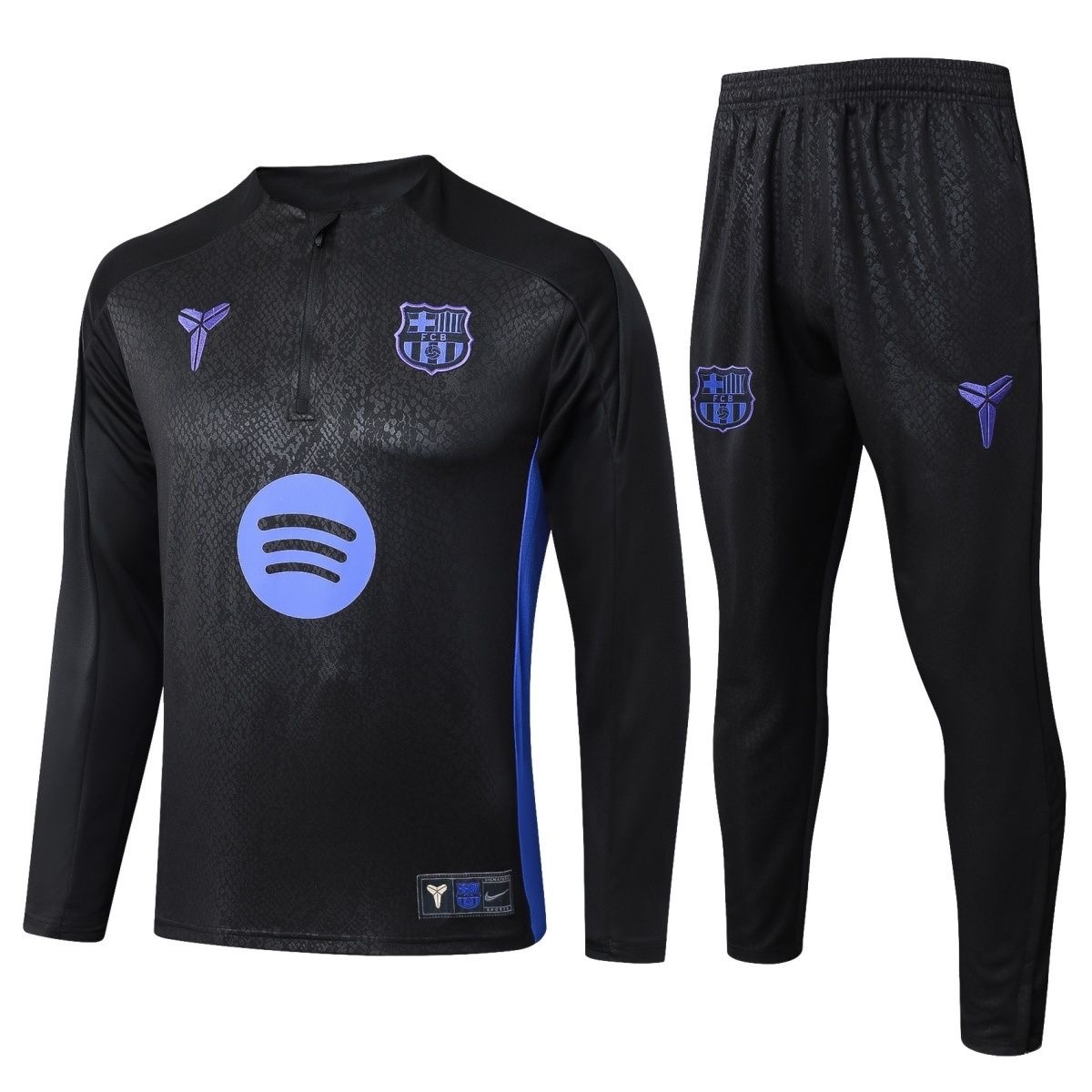 Barcelona Training Kit (Sweatshirt+Pants) Black 2025/26 - sinoshirt
