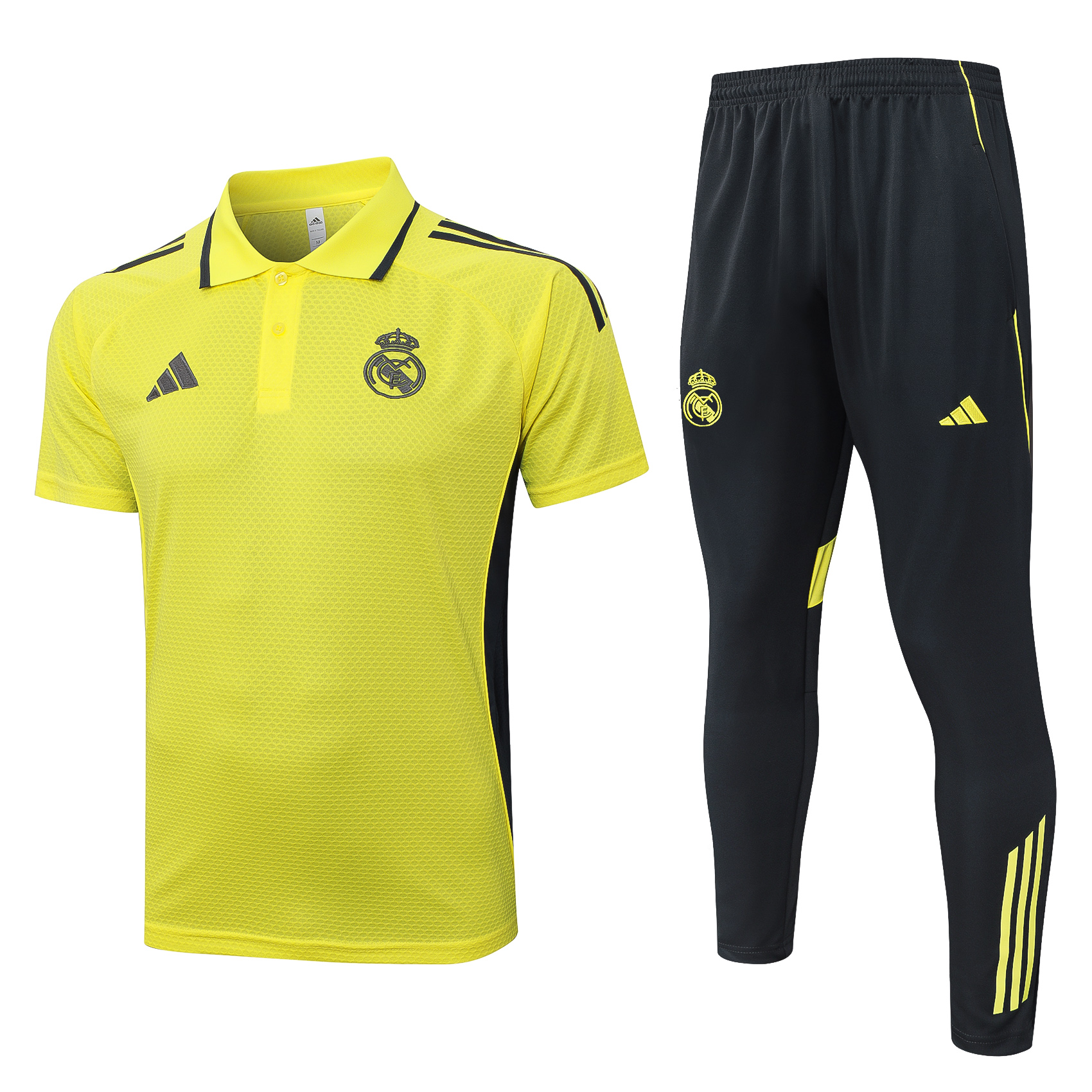 Real Madrid Training Kit (Polo+Pants) Yellow 2025/26 - sinoshirt