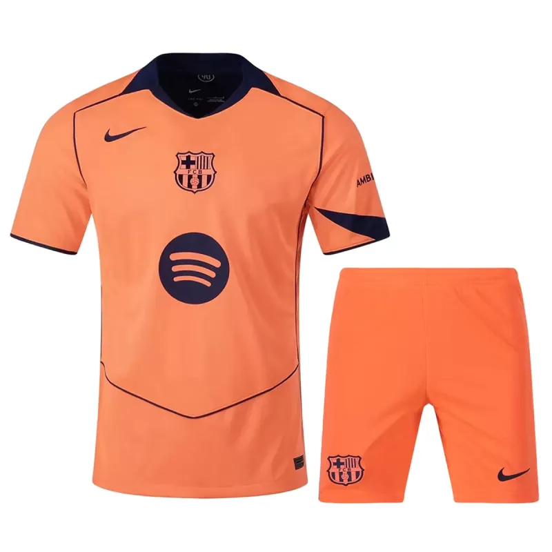 Barcelona Football Jersey Third Away Kit Jersey+Shorts 2025/26 - sinoshirt