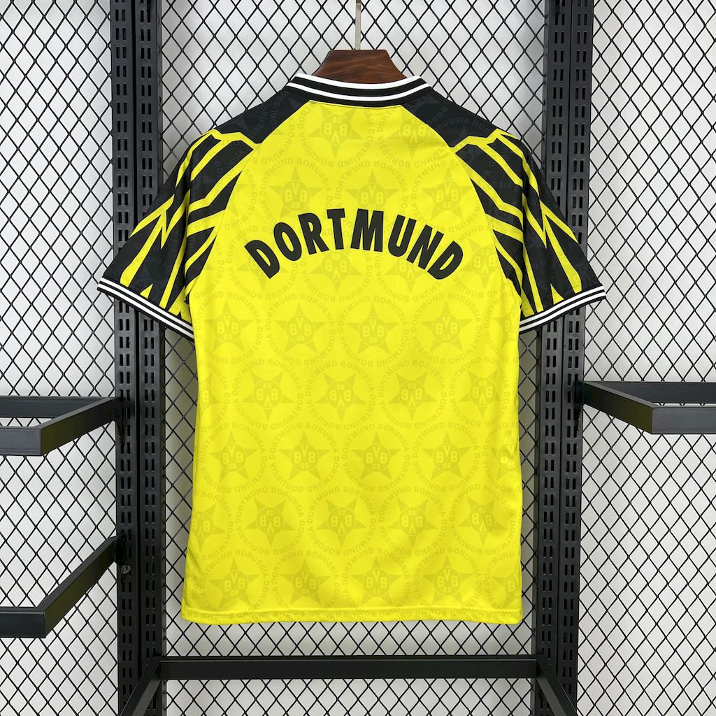 Borussia Dortmund Retro Jersey Home Soccer Shirt 1994/95 - sinoshirt