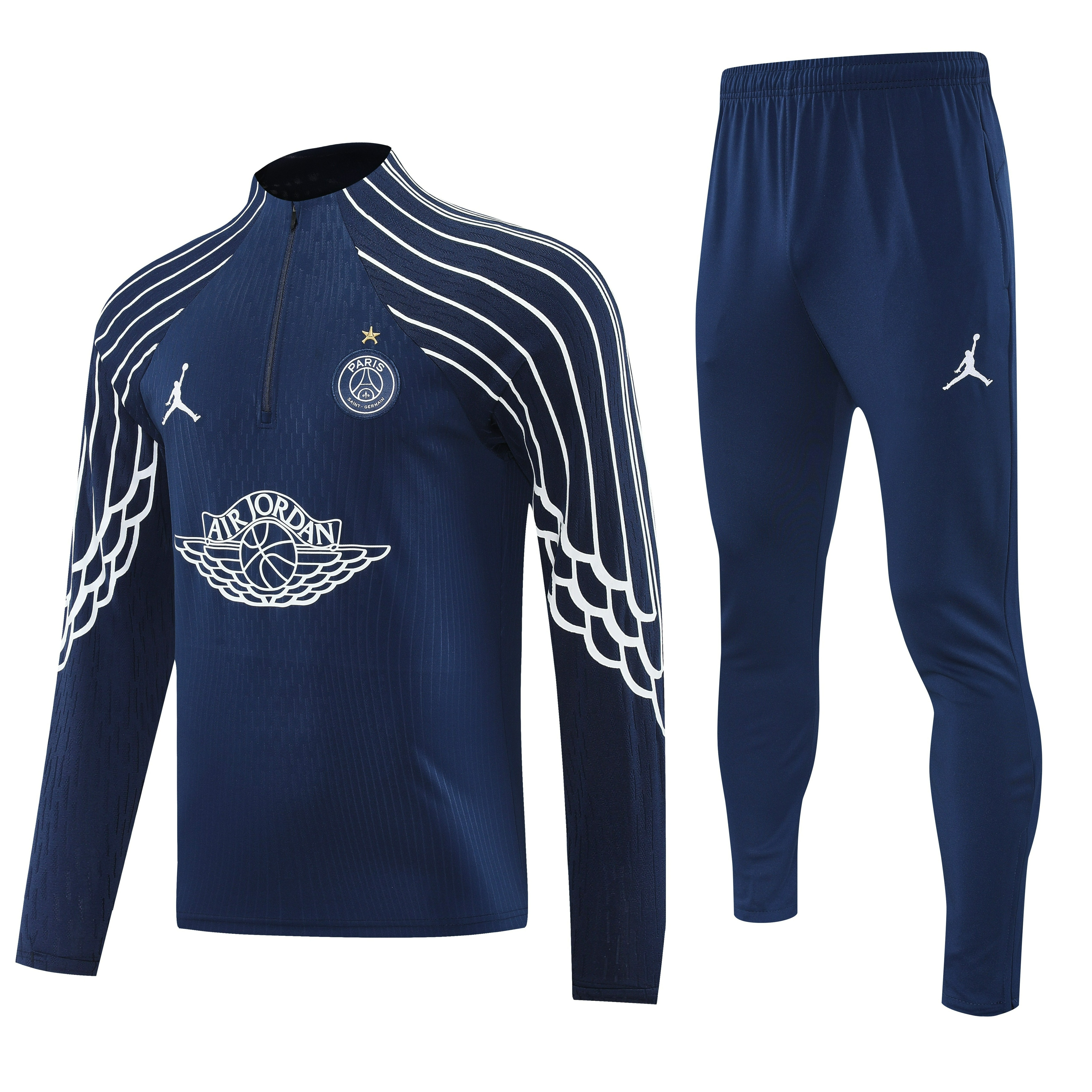 PSG Authentic Training Kit (Sweatshirt+Pants) Navy 2025/26 - Player Version (With Star) - sinoshirt