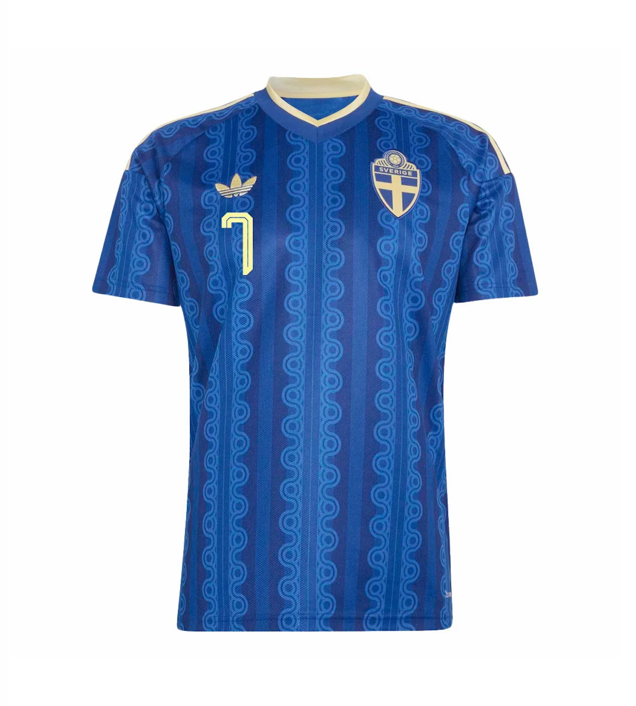 Bergvall #7 Sweden Football Jersey Away Custom Shirt World Cup 2026 - sinoshirt