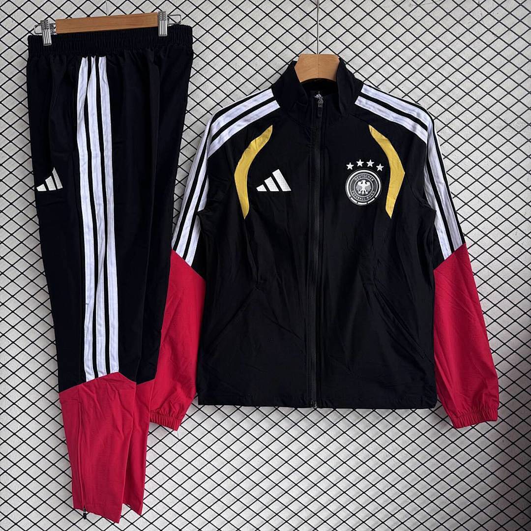 Germany Windbreaker With Pants Black 2026 World Cup - sinoshirt