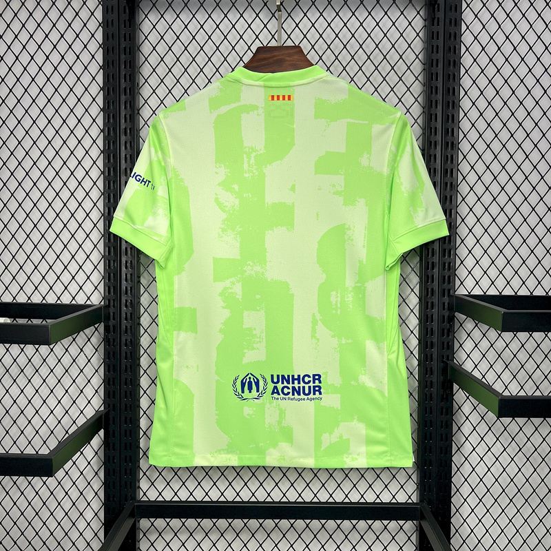 Barcelona Soccer Jersey Third Away Custom Shirt 2024/25 Spotify Logo Without Text - sinoshirt