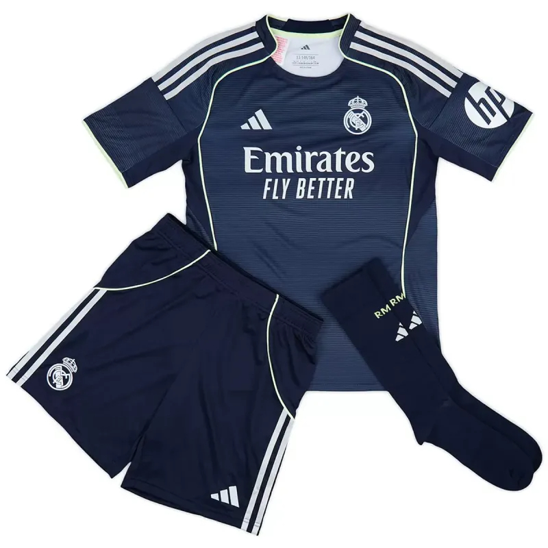 Real Madrid Football Jersey Away Kids Full Kit 2025/26 - sinoshirt