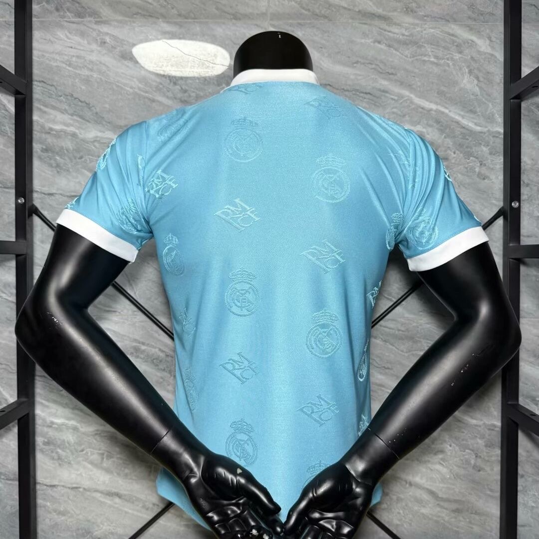 Real Madrid Authentic Football Jersey Blue Polo Special Edition Shirt 2025/26 - sinoshirt
