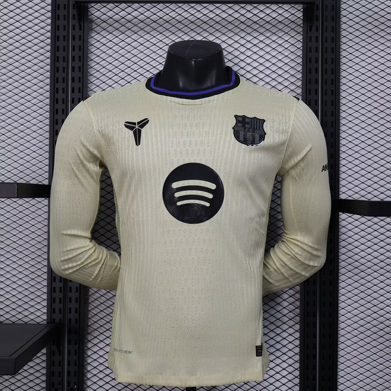 Authentic Soccer Jersey Barcelona Away Long Sleeve Shirt 2025/26 - sinoshirt