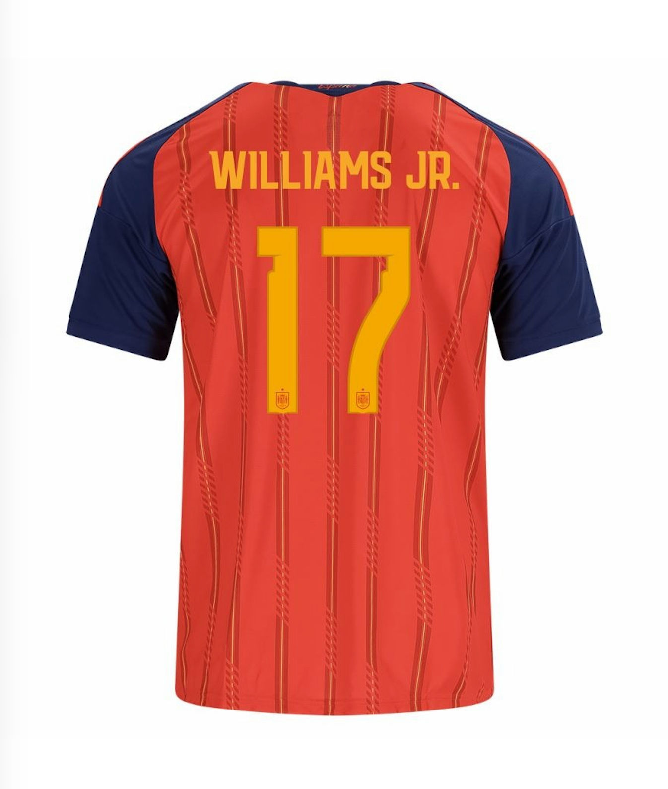 WILLIAMS JR. #17 Spain Football Jersey Home Custom Shirt World Cup 2026 - sinoshirt