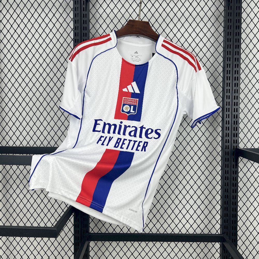 Olympique Lyonnais Football Jersey Home Custom Shirt 2025-26 - sinoshirt