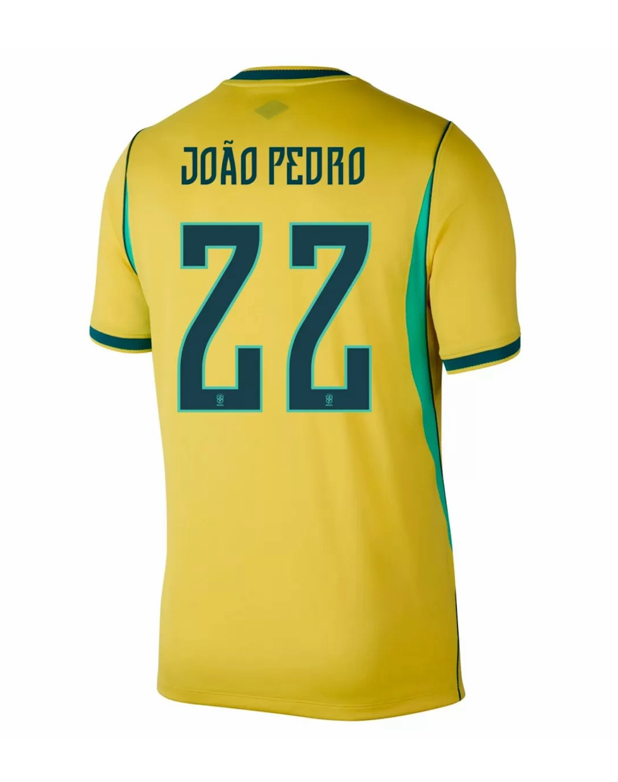 JO?O PEDRO #22 Brazil Soccer Jersey Home Custom Shirt World Cup 2026 - sinoshirt