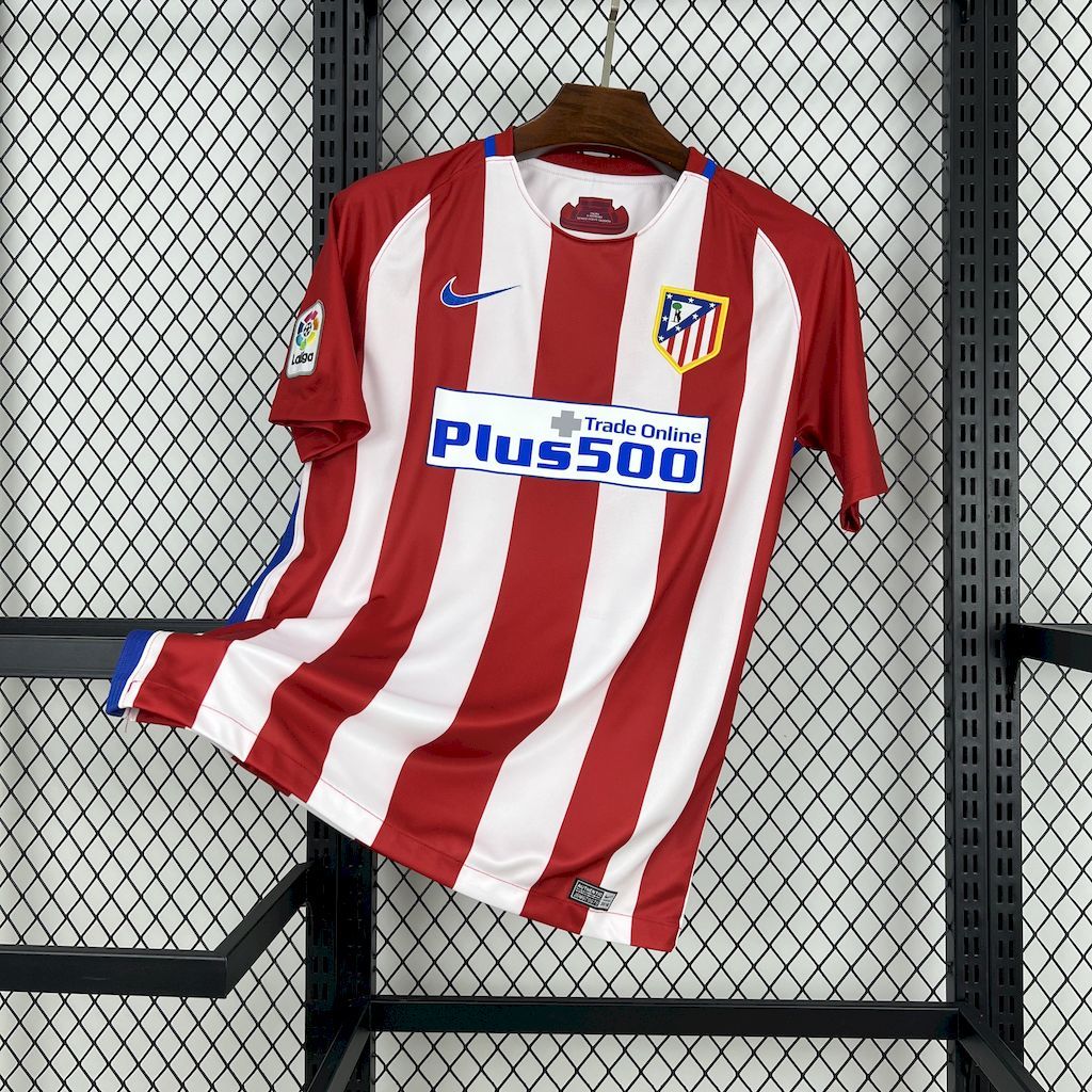 Atletico Madrid Retro Soccer Jersey Home Shirt 2016-17 - sinoshirt