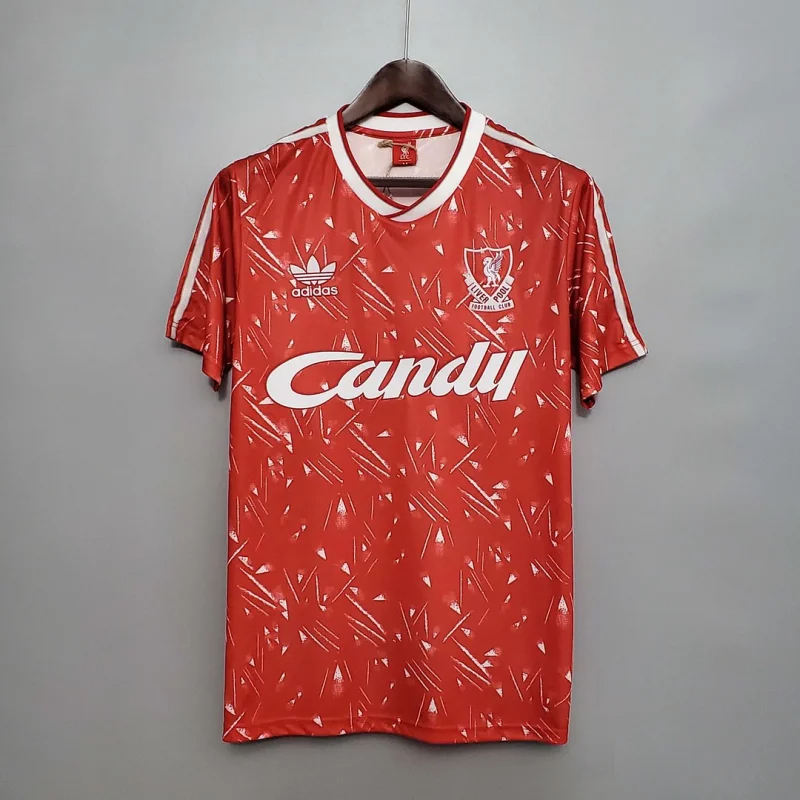 Liverpool Retro Football Jersey Home Custom Shirt 1989-91 - sinoshirt